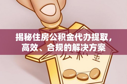马龙揭秘住房公积金代办提取，高效、合规的解决方案