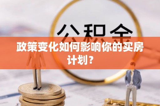 马龙政策变化如何影响你的买房计划？