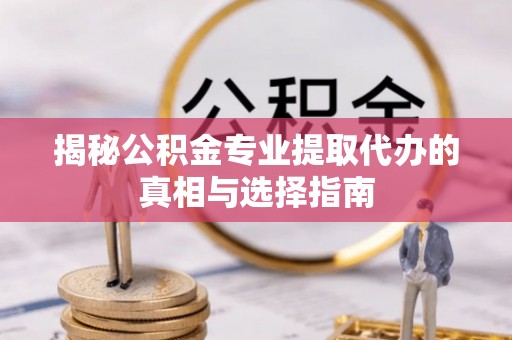 马龙揭秘公积金专业提取代办的真相与选择指南